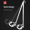 Stainless Steel Long Handle Ounce Spoon with Hook for Soup, Milk Tea, and Porridge