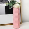 Fashion Wave Design Multi-purpose Burr Free Unbreakable Ceramic Look Vase Living Room Decor Plastic
