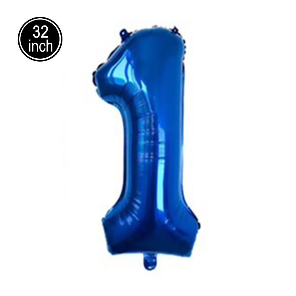 Воздушный шар из алюминиевой фольги с номером 0-9 в стиле поезда на день рождения, креативный мультфильм, украшение из воздушных шаров в синей серии