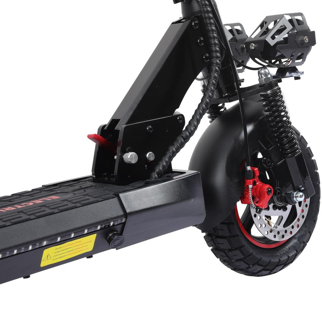 Foldable Freeboy J01 Electric Scooter for Adult Commuter, 800W 48V15Ah, Dual Suspension & Disc Brake, Max Load 120KG, , 10" City E-Scooter with Seat