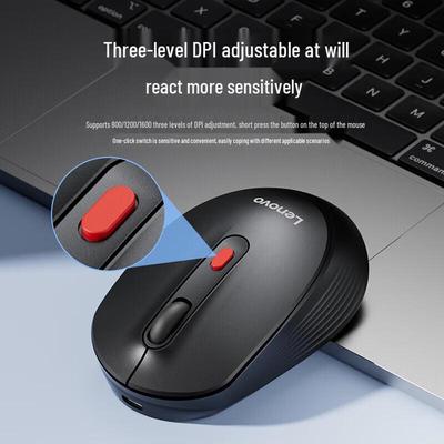 Lenovo Беспроводная Bluetooth мышь M28 с двойным режимом и возможностью подзарядки