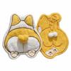 Strong Water Absorption Cat Egg Hand Towel Coral Fleece Absorbent Towels  Kitchen Bathroom Use