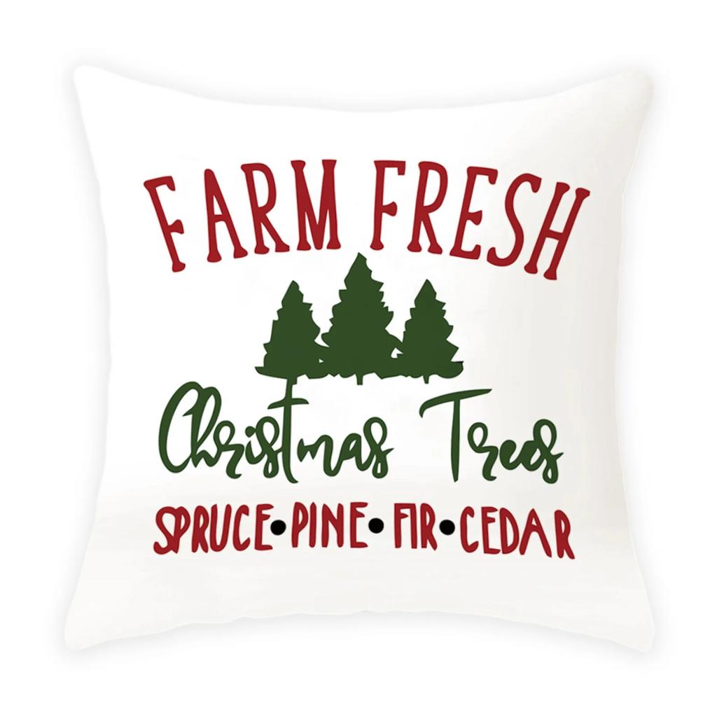 Christmas Themed Pillowcases Car Accessories Office Santa Claus Living Room Sofa Home Pillowcases