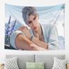 VIKAMA Silver Hair Male God Tapestry Healing Series Beautiful Male Living Room Decoration Room Decoration Home Decoration