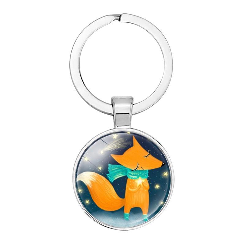 Cartoon Crystal Keychain Men's And Women's Bag Pendant