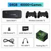 Беспроводная ретро-игровая консоль M8 с 40 000 встроенных классических игр, выход 4K HDMI на ТВ, два беспроводных контроллера 2.4G, 64G ностальгический игровой стик