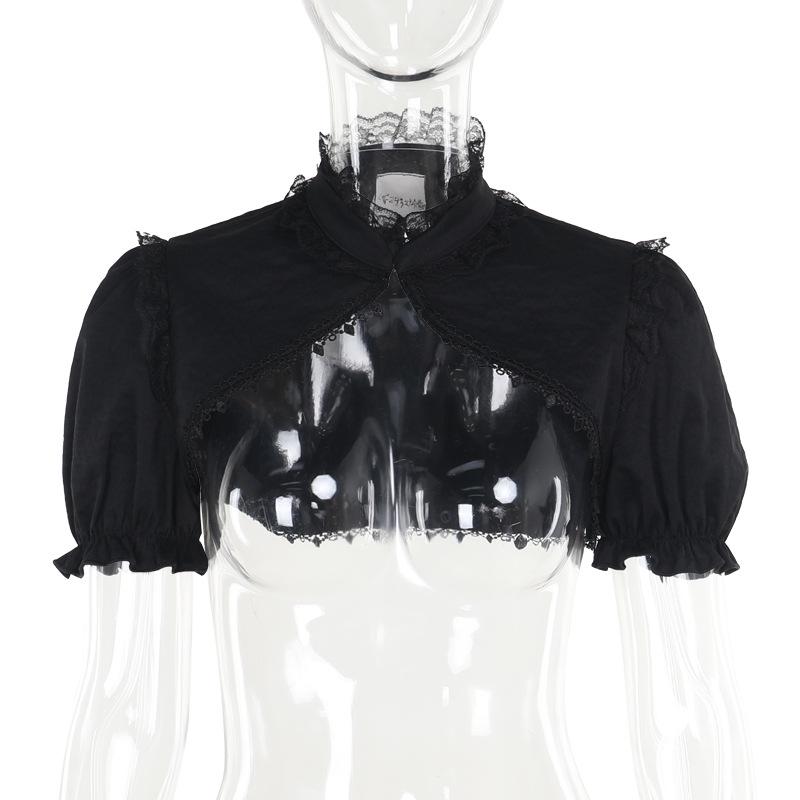 Gothic Dark Two-Color Jacquard Sling Dress & Lolita Cardigan Set