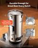 Electric Brewing System, 8 Gal/30L Brewing Pot Home Beer Brewer, 304 Stainless Steel Body, Mash Boil Device with Integrated Inner Barrel & Reinforced