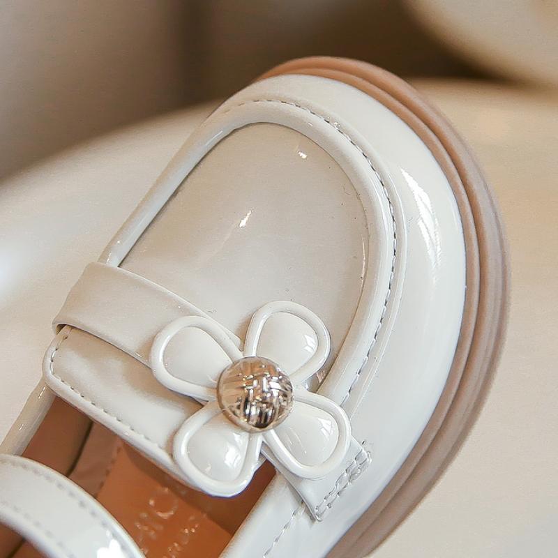 Маленькие кожаные туфли для девочек, новые туфли в британском стиле для маленьких девочек, детские черные туфли принцессы, туфли-лодочки