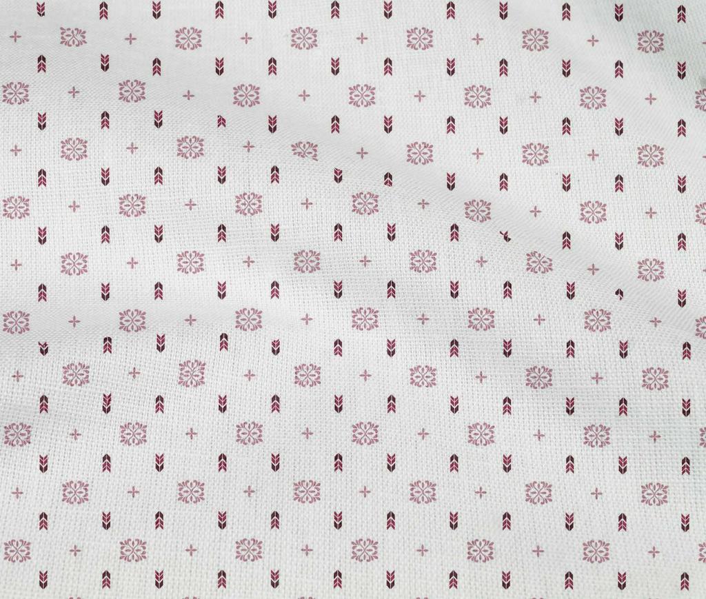 oneOone Ткань Cotton Flex Bright Crimson Red, Стрелка и художественные цветочные принты для шитья, проекты для рукоделия, ярд 40 дюймов