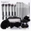 33-Piece Soft Makeup Brush & Beauty Sponge Set - Includes Eyeshadow & Foundation Brushes