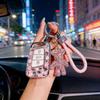 Чехол для ключей Volkswagen с алмазной оболочкой: Совместимо с New CC, Magotan B8, Passat, Viloran, Tayron - Роскошный дизайн для женщин