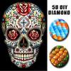 5D DIY Алмазная картина Череп Алмазная вышивка Животное Вышивка крестом Мозаика