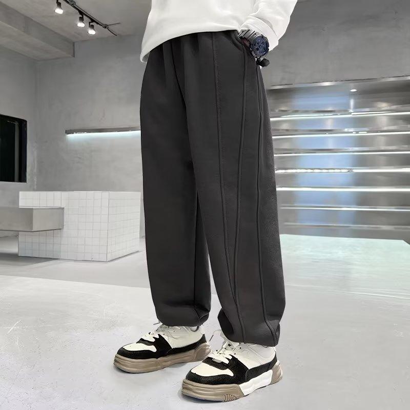 Boys Trousers New Middle and Large Children Wick Trousers Children Straight Loose Leisure Autumn Children's Clothing