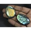 31X41-28X43MM Natural Labradorite Multi Oval Cabochon 2Pcs Gemstone 151Cts. B-150