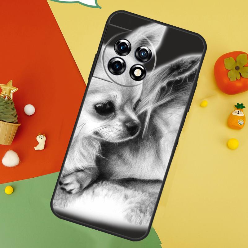 Chihuahua Face Floral Dog Case For OnePlus Nord 5 CE 2 3 4 Lite N20 N30 OnePlus 15 13 12 11 10 10T 12R 13T 13R Cover