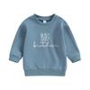 Baby Boy Sweatshirt 1Y 2Y 3Y 4Y 5Y 6Y Letter Print Long Sleeve Pullovers Autumn Tops for Toddler Cute Fall Clothes