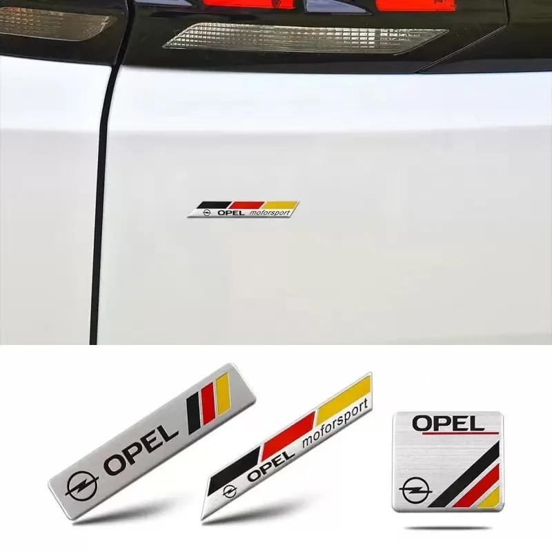 AAAYU1 AAAYQ1 Aluminum car badge stickers can be freely pasted on the car body For Opel Corsa Astra Insignia Vectra Zafira Meriva Mokka Vivaro