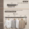 Wall Mounted Space Saving 360° Folding Clothes Drying Rack, Retractable Collapsible Windproof Hanging Hole Laundry Rack, Suitable for Balcony,