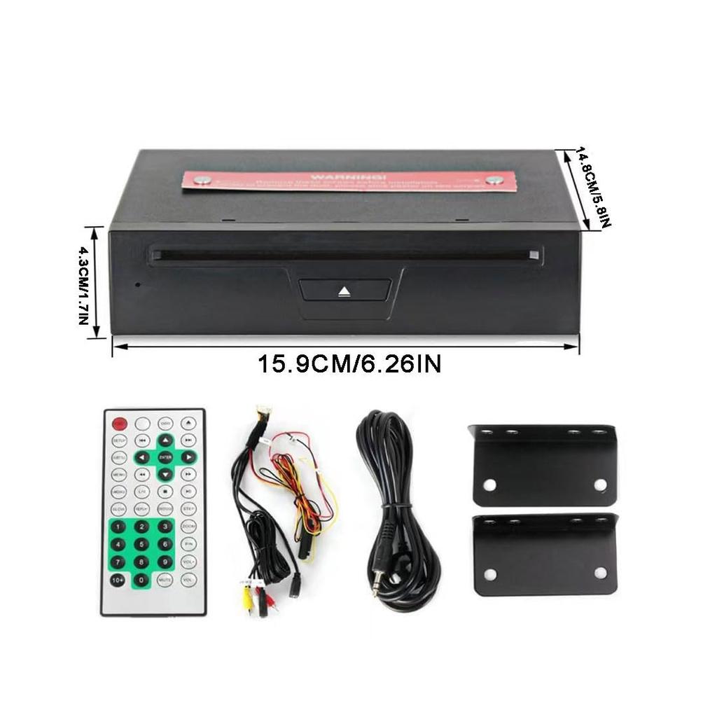 Универсальный автомобильный DVD-плеер с внешним CD-DVD-плеером 12 В, подходящий для автомобильного стереооборудования Android с дистанционным управлением и AV-входом