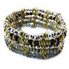 Les Trésors De Lily [N8250] - Gray 'Sissi' Designer Bracelet - 4 Rows