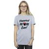 Disney Womens/Ladies Minnie Mouse Happiest Mom Ever Cotton Boyfriend T-Shirt