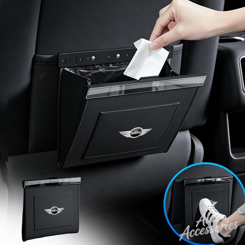 Magnetic Car Garbage Bag Waterproof Hanging Car Trash Can Storage Box For bgt3 Cooper One JCW F54 F56 F57 R52 R53 R60 Keychain 3bgt