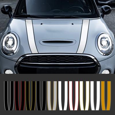 Наклейка на капот двигателя автомобиля, наклейки, полосы, декор для Mini Cooper S JCW R55 R56 R60 R61 F54 F55 F56 F60 Countryman Аксессуары