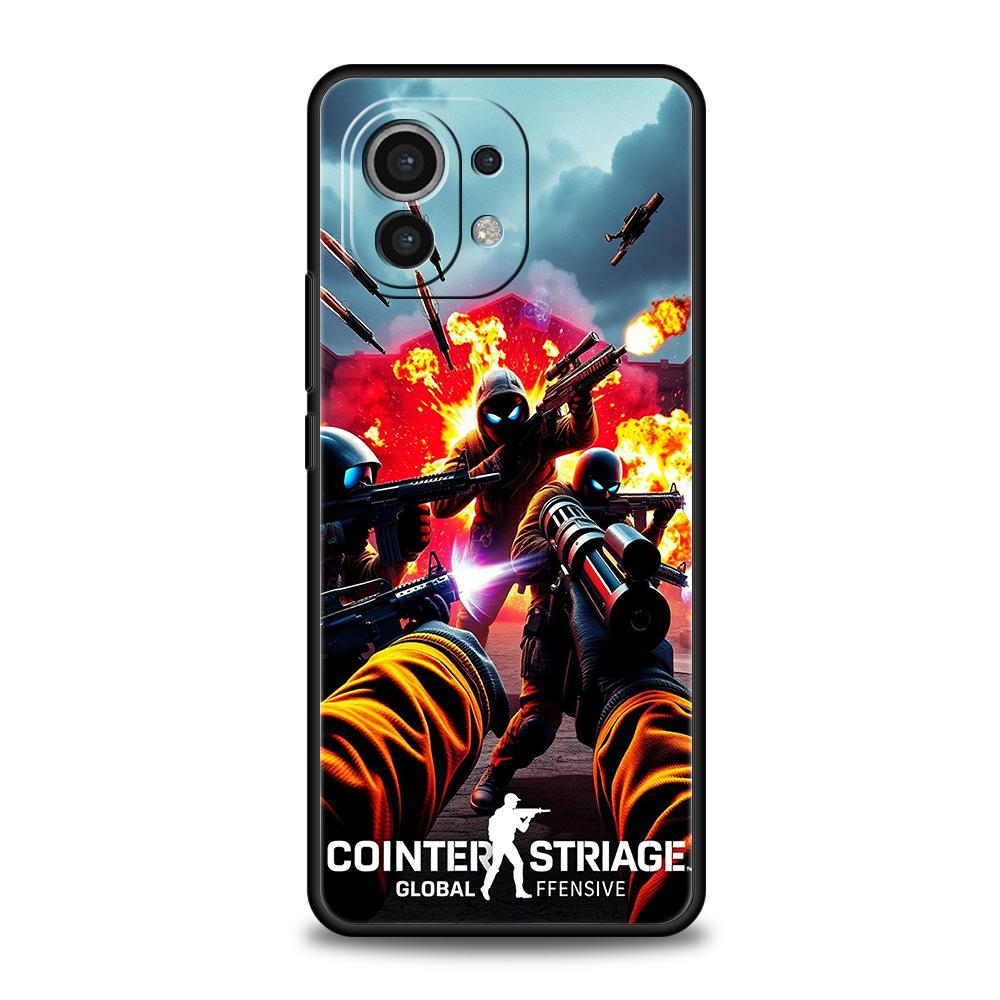 Чехол для телефона Hot Game Counter Strike CS GO для Xiaomi Poco F6 F5 F4 F3 X6 X5 X4 X3 NFC M5 M4 M3 C51 C50 C55 GT 5G Силиконовая крышка