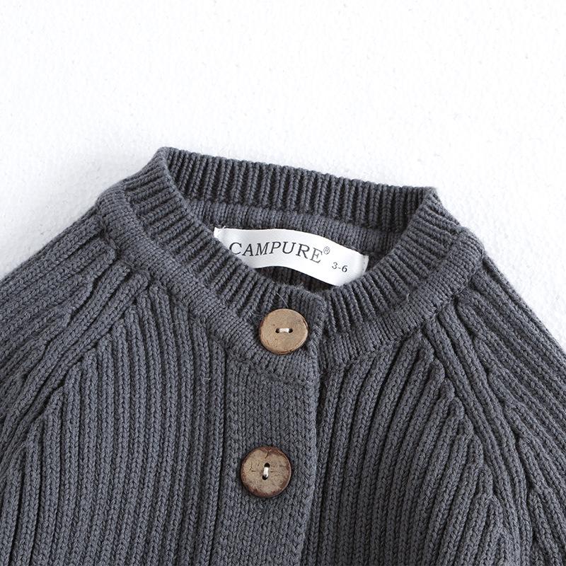 Korean Baby Jumpsuit: Solid Color Knitted Romper for Autumn and Winter