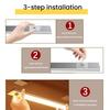 Motion Sensor Light Rechargeable Magnetic Night Light Adjustable Brightness Color Wireless LED Lighting for Closet Hallway