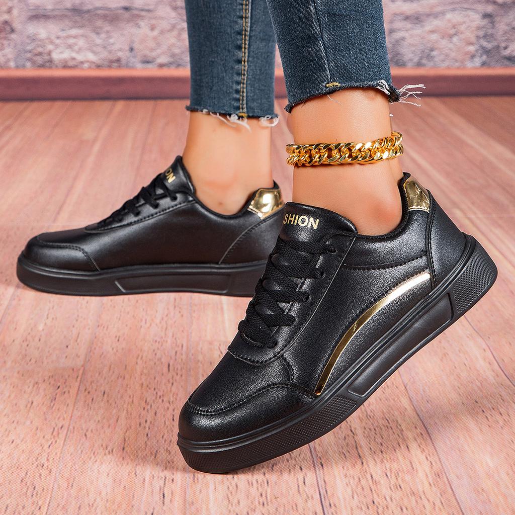 TUINANLE Белая обувь. Женская спортивная обувь из искусственной кожи. Кроссовки для скейтборда на плоской подошве.