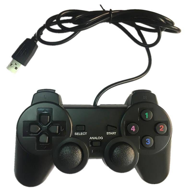 USB Проводной Игровой Контроллер Геймпад Для ПК Winxp/Win7/Win8/Win10 Джойстик Для Компьютера Windows Ноутбука Черный Игровой Джойстик