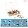100pcs/box Map Tacks National Flag Glue Thumbtack Push Pins Notice Board Markers