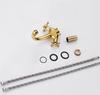 Dual Handles Antique Basin Faucet Hot and Cold Water Crane Bronze Sink Faucet Bathroom Vintage Mixers Taps Gold