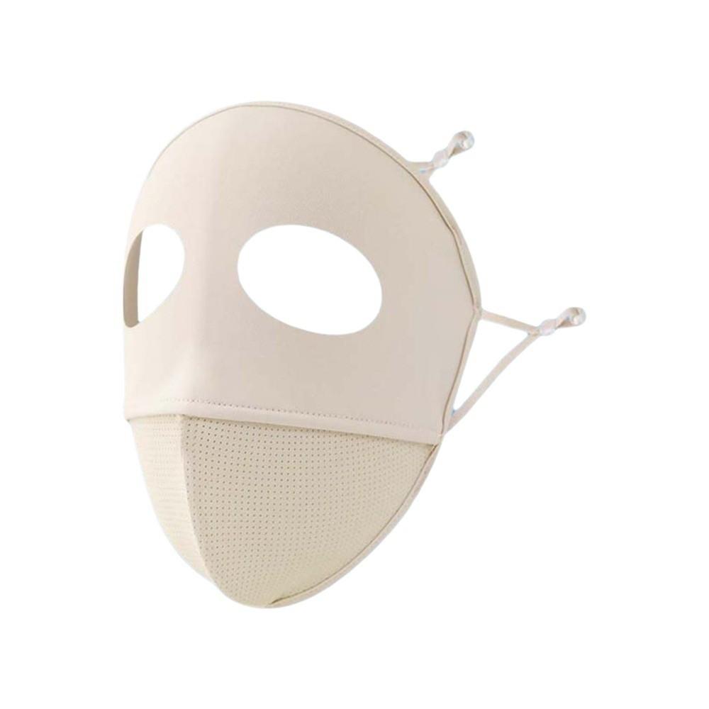 Comfortable Polyester Sunscreen Mask Traceless Small Hole UV Protection Mask Cool Breathable Ice Silk Face Clothing Men