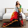 King Reza Pahlavi Soft Warm Blanket  Children Plush Bedding Throws Print Couch Chair Flannel Bedspread Sofa Bed Cover