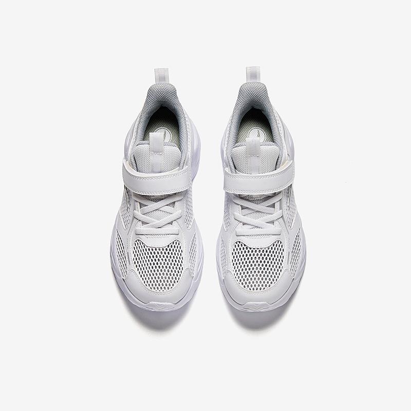 Anta Kids Mesh Lightweight Simple Versatile Sports Casual Shoes Breathable Low-Top Running Shoes Kids Sneaker White A312425520-1