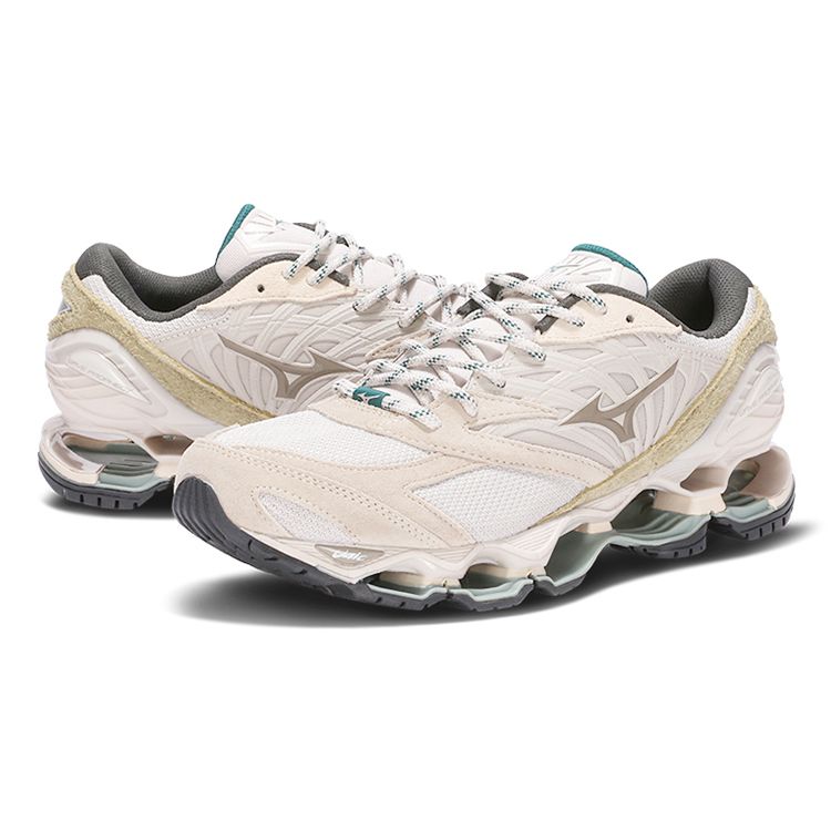 Mizuno Кроссовки унисекс Wave Prophecy LS Nomad Pack Кремовый Серебристый-Облачный Белый-Песочный D1GA238701