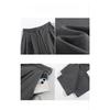 Trendy Spring Gray Suit Wide Leg Pants Women, High Waist Loose Fit Straight-leg Casual Trousers for Pear-shaped Body