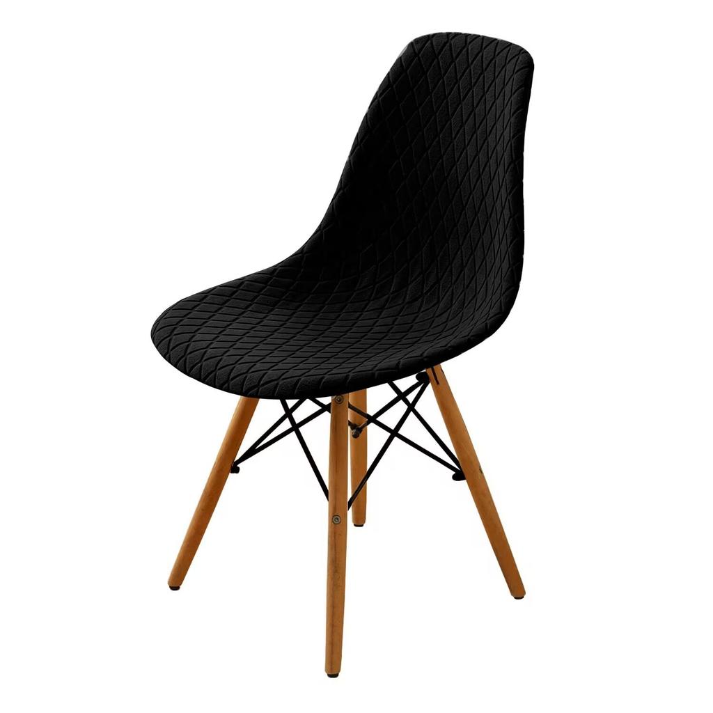 1 шт. жаккардовый чехол на стул-ракушку, короткая спинка, эластичный чехол на обеденный стул, регулируемый чехол на сиденье для столовой, для бара, вечеринки, домашнего декора