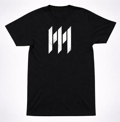 Футболка с логотипом Memphis May Fire MMF, потертая, с символом M, футболка металкор группы