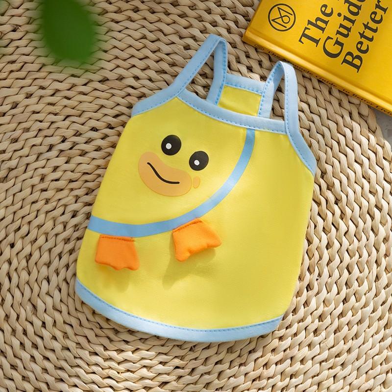 Весна и лето Собака Тонкий трехмерный Фрукт Милый Тяговый Слинг Кошка Двуногий Жилет Тедди Pet Одежда для Собак