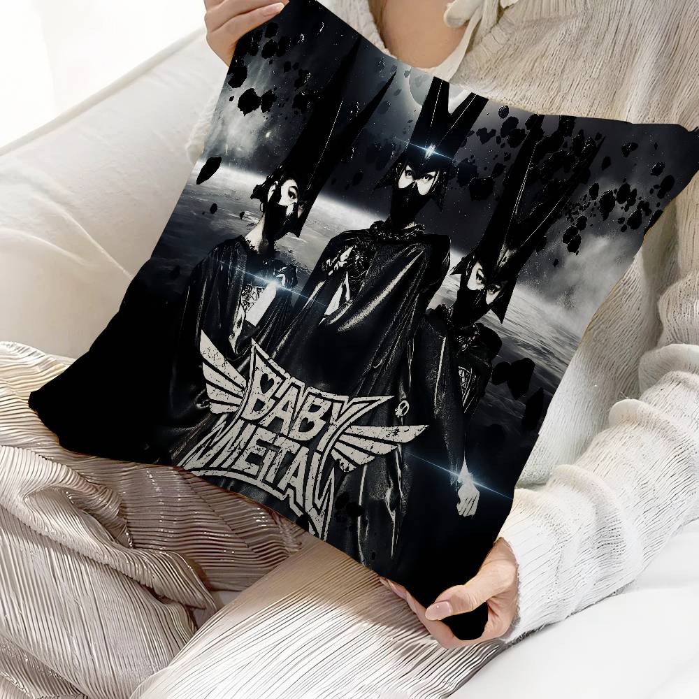 Подушка с принтом группы BABYMETAL, персонализированная, чехол от пыли, для спальни, детской вечеринки, наволочка, подарок на день рождения ребенку
