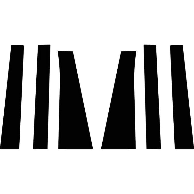 6 шт. автомобильные стойки, накладки на окна, двери, накладки для Toyota Sienna 2010 2011 2012 2013 2014 2015 2016 2017 2018