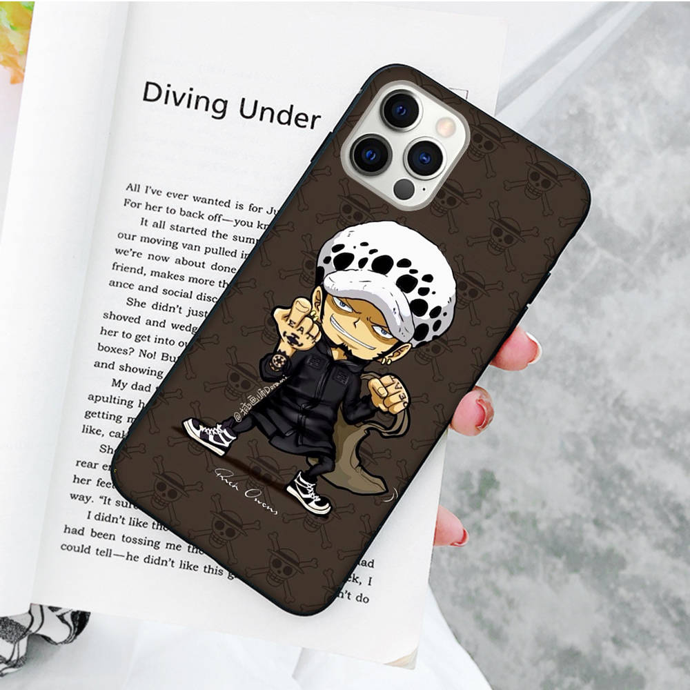 JW60Trafalgar Law черный мягкий чехол для Samsung Note 20 Lite S24 Ultra S23 A03 A05 A06 A11 A71 A15 A16 A13 A24 A25 A33 A52 A53 A50 M55 M35 Plus
