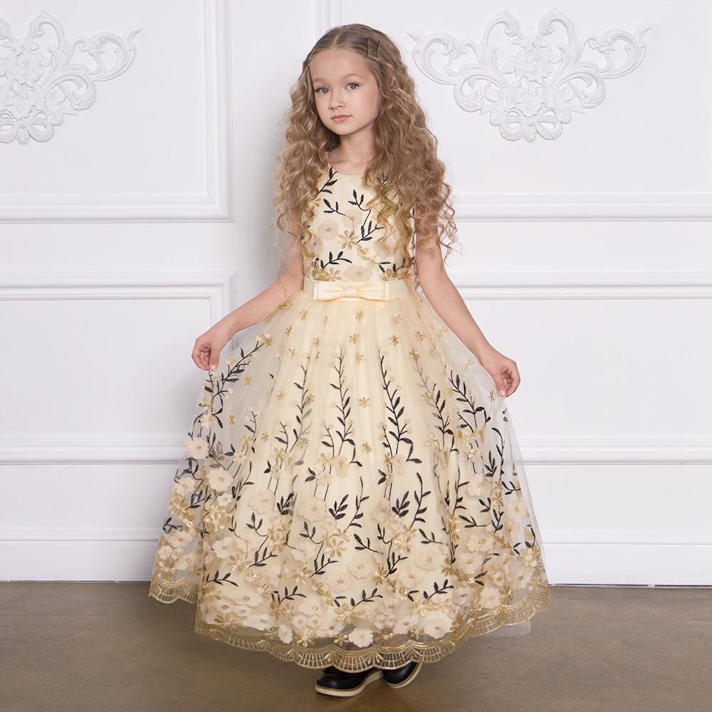 Платье-пачка для девочек на выступление и день рождения – Свадебный костюм для девочки-цветочницы