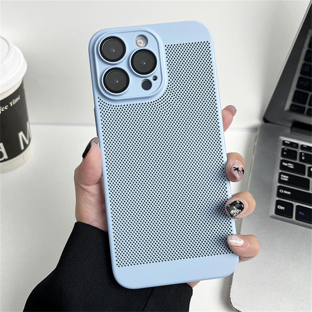 Охлаждающий Матовый Чехол с Теплоотводом Для iPhone 17 Air 16 15 14 13 12 11 Pro Max X XS Max XR Plus SE Mini Металлический Чехол