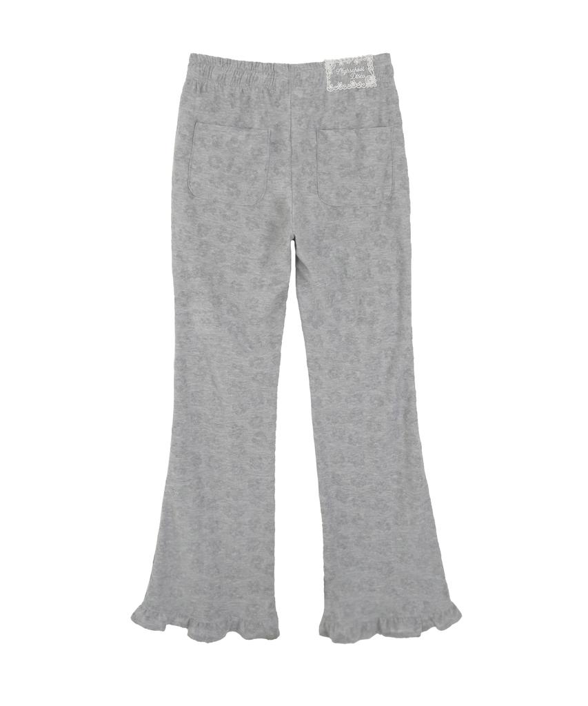 HIGH SCHOOL DISCO Flower Bootcut Frill Pants