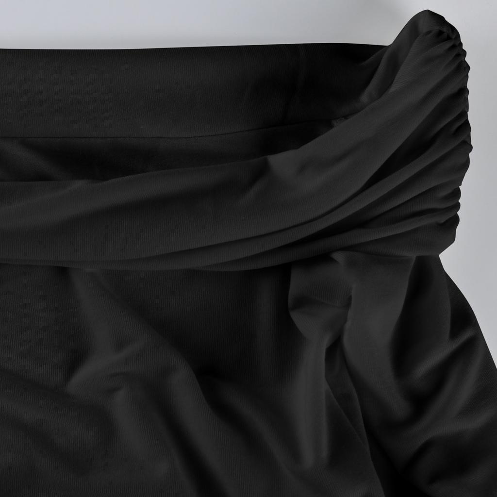 Женские модные топы, женские сексуальные топы с открытыми плечами, футболка, тонкий низ с длинными рукавами